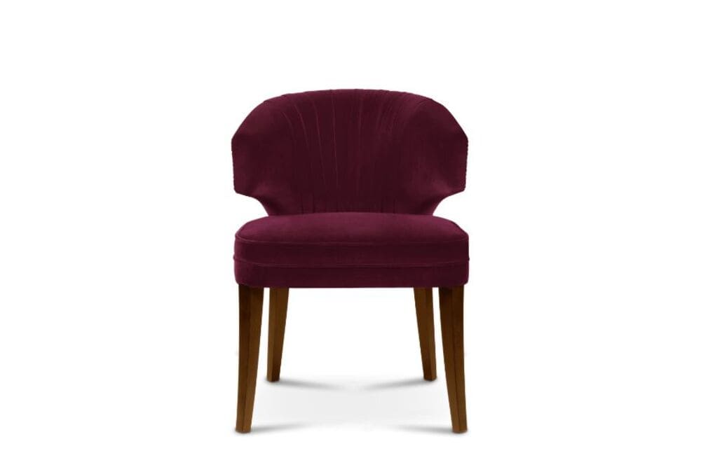 Modern velvet dining chairs 