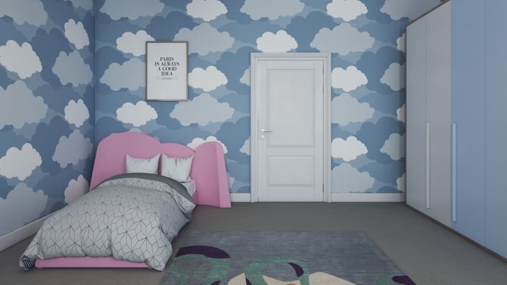 Fall in love with this dreamy kids' room project made by the talented designer Jaime López-Jamar in partnership with Circu Magical Furniture. We dreamed of giving kids the most magical and inspiring childhood. What better way to express that than a room filled with floating clouds? Our Cloud Bed, a piece of heaven for sleeping time, and our Cloud Desk complement each other and the space. To add an extra magical touch and a Disney kinda look, the Magical Mirror took the very easy task to be a part of this room. Let's not forget our Mr. Potato Rug, perfect for play and didactic time.